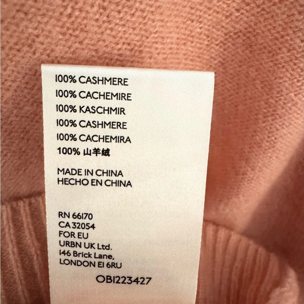 Free People Kora Cashmere Crew Sweater in Vintage Rose
